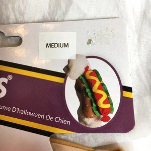 Pet "Hot Dog" Halloween Party Costume Medium NWT